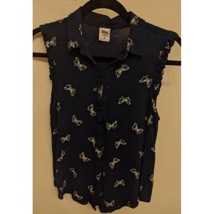 Disney X Lauren Conrad Minnie Mouse Bow Blouse
